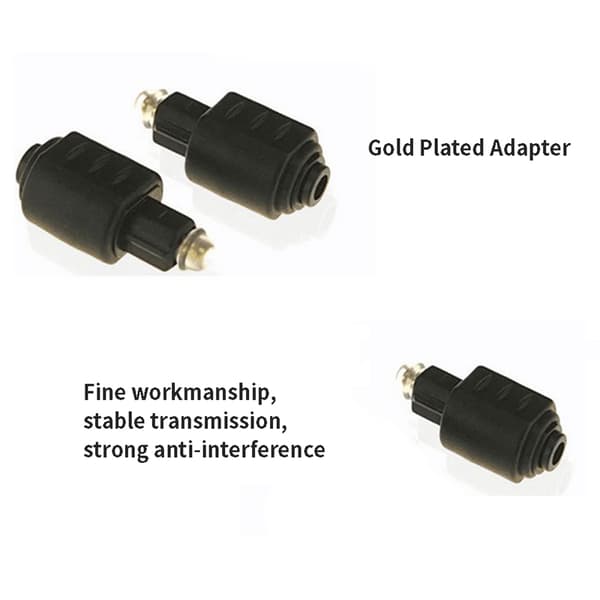 Mini Optical O Adapter 3,5 mm Honkontakt Till Digital Square Opti onesize