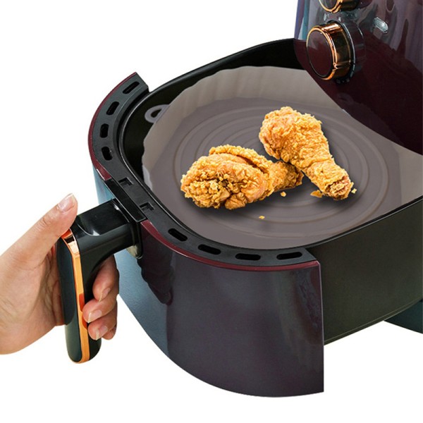 18cm Air Fryer Silikon Pot Air Fryer Kurv Liner Non-Stick Ov Green 20*17cm