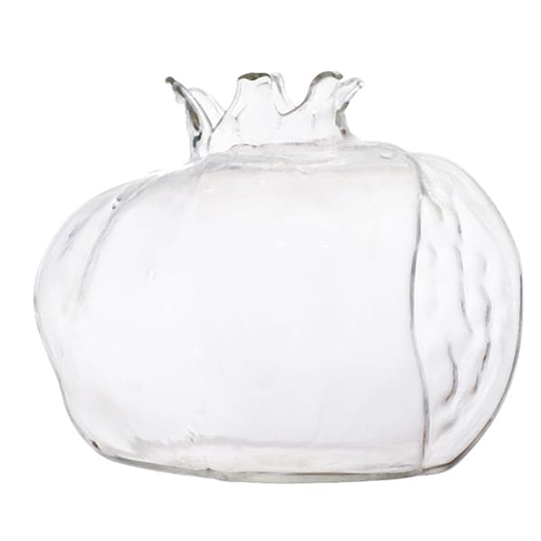 Granatäpple Glasvas Heminredning Blomvas för Frukt Cachepo Transparent L