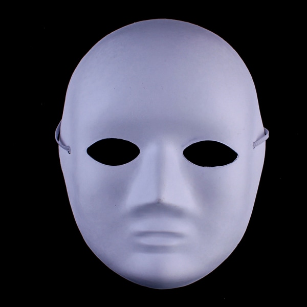 Helmasker Papper Blank Vit Halloween Cosplay Cat Paintab Female ONESIZE