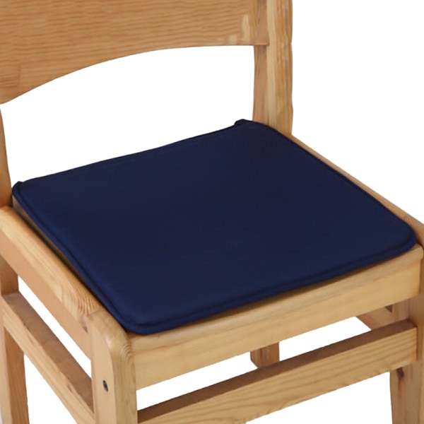 Pute Kontorstol Hage Innendørs spisestue Seteunderlag Tie On Squar navy 6Pcs