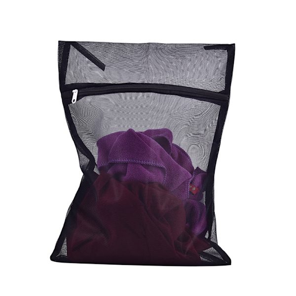 Kläder Tvätthinna Tvättpåse med dragkedja Nylon Mesh Nätbh Black M