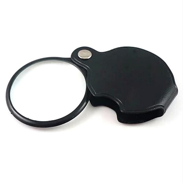 Fickminiförstoringsglas 5X50mm vikbart smyckesförstoringsglas