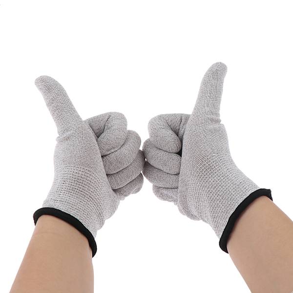 1 par ledande silverfiberelektrodhandskar, elektroder Gray M