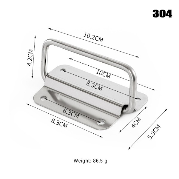 Cabinet Flight Case Solid Furniture Hardware Foldehåndtag Til Silver A6