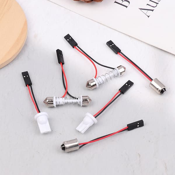 10 stk. adapter til billygte LED-panel stoplygtepære T10 BA9S T B