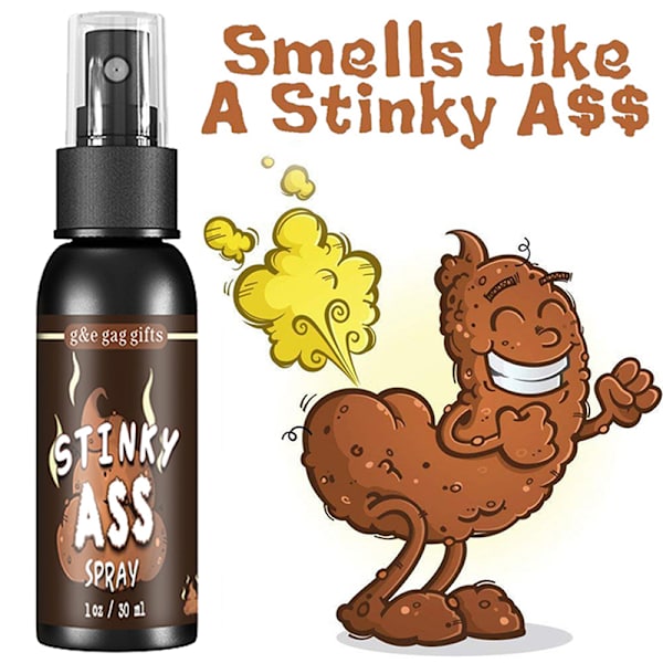 30ML Prank Novelties Toy Gag Joke Liquid Fart Spray Can Stink B Poop smell A