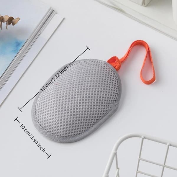 Skummende pose eksfolierende såpepose såpeskummerpose netting såpe Gray
