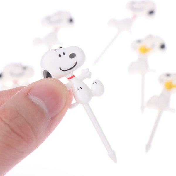 8kpl Animal Fruit Fork Mini sarjakuva lasten välipalakakkujälkiruoka Muticolor one size