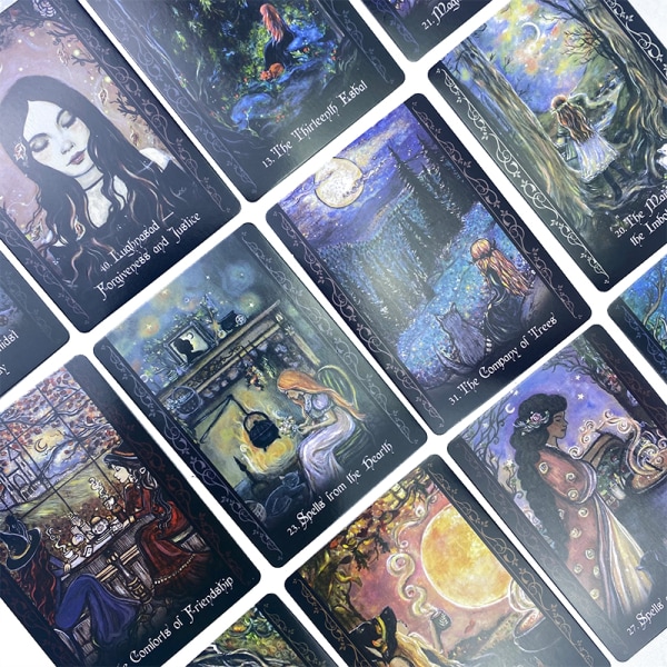 The Solitary Witch Oracle Card Tarot Prophecy Divination Deck Multicolor one size