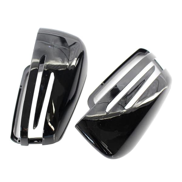 1 par sort spejldæksel til Benz E C-Klasse W212 W204 W221 2009-2013 Black