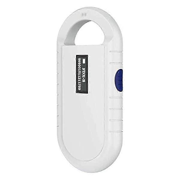 Bærbar dyrechipskanner for veterinær- og gårdsbruk white