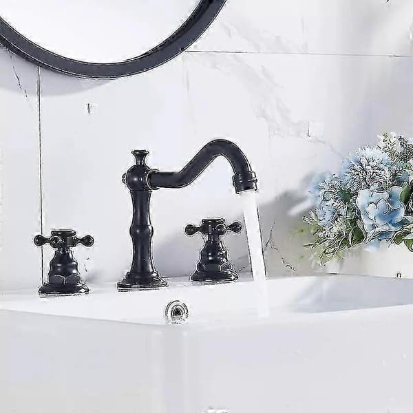 Moderne 8-tommers messing servantkran med 3-hulls design blandebatteri Brass