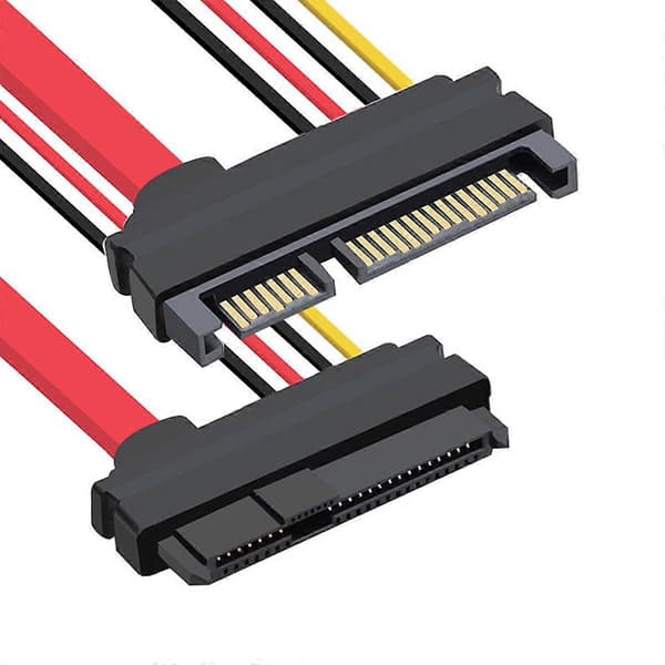 Lemonda SF-008 SFF-8482 SAS 29Pin til SATA 22Pin Harddisk Raid Forlængeradapter med 10 cm kabel