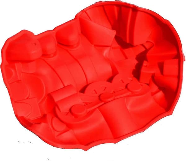 Overdimensjonert togkakeform for hjemmelaget kjøretøy-bursdagskake, 3D silikonform
