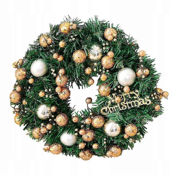 Kunstig julekrans, juledekorasjon, julerosa