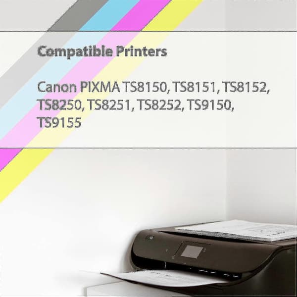 6-pak erstatningsblækpatroner til Canon PGI-580 CLI-581 printer