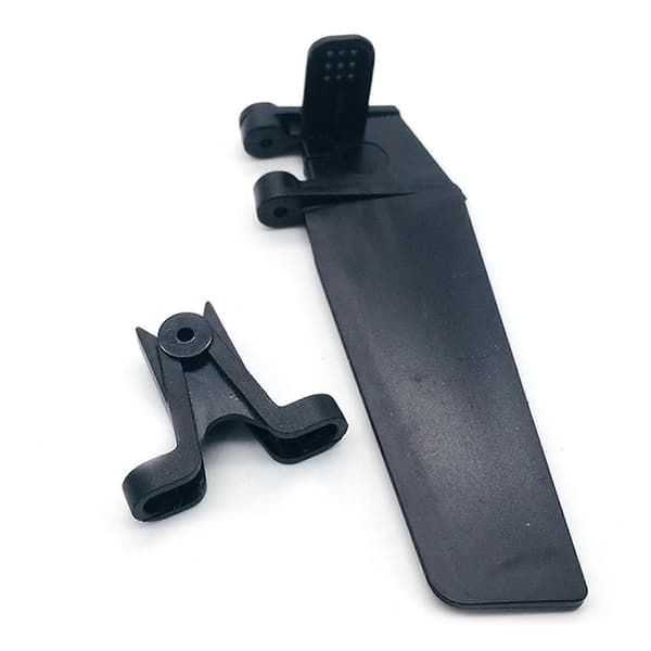 2X FT009-7 Feilun Styring Ror Reservedel for Feilun FT009 RC Båt Black