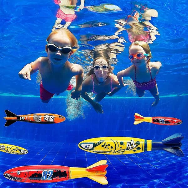 4-pack Dyk Torpedo Bandits Pool Leksaker Under Vatten