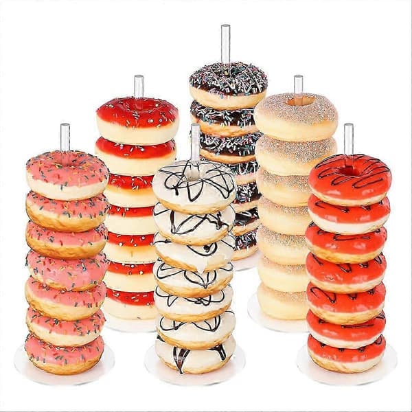 Munkställ 6-pack, Bagel- och Munkdisplayställ i Akryl
