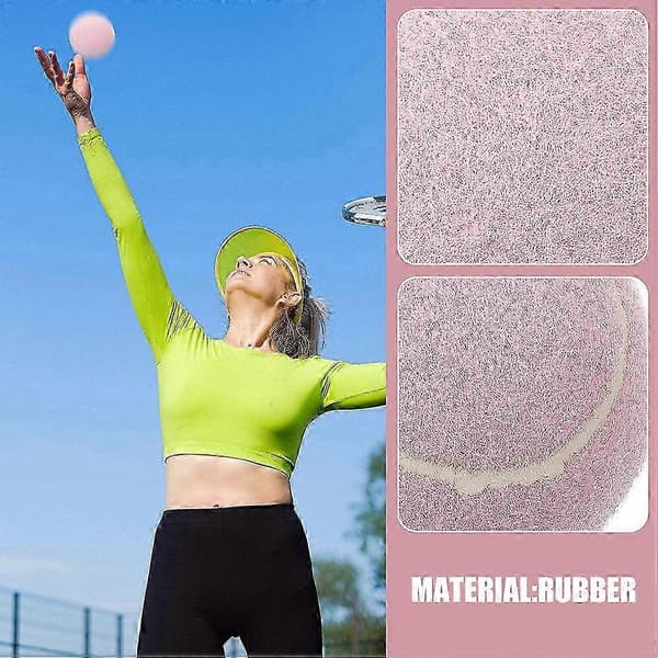 4 st gummitennisbollar träning lekfull tjej