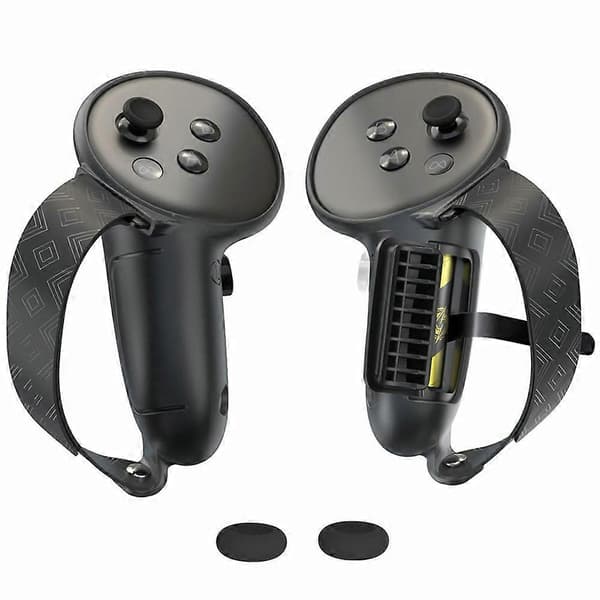 Lemonda 1 par til Meta Quest 3S Controller Silikoneetui Anti-Slip Anti-Drop Grebsdæksel - Sort