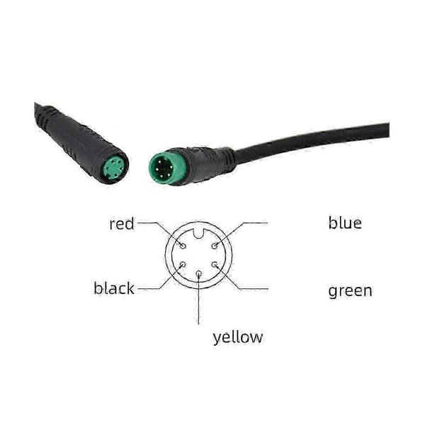 Kontrolpanel til S866 elcykel vandtæt LCD-display Black