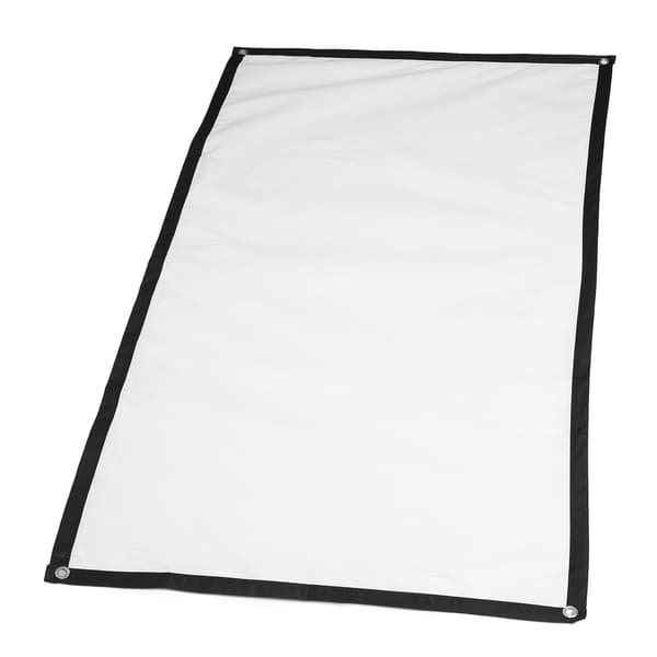 Outdoor Movie Projector Screen, Foldable HD Wall Mounted Film Projector Screen Double-Sided Projection Support 16:9 Polyester Fabric Projector