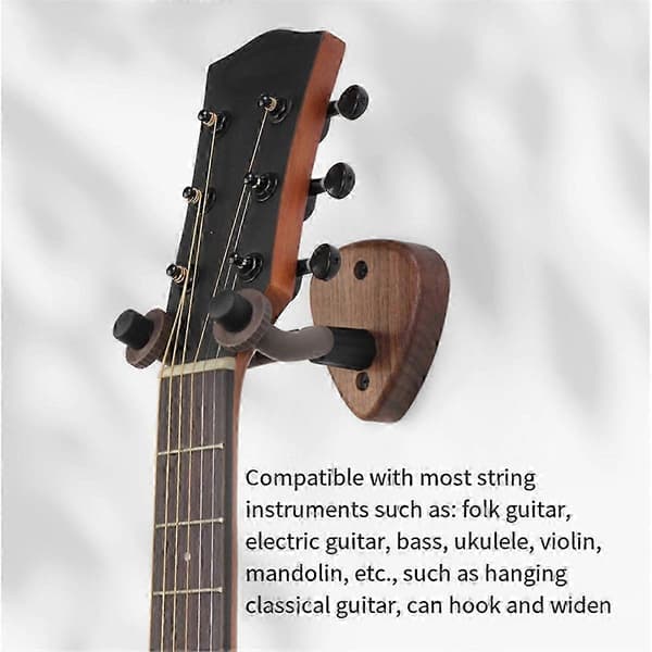 Väggmonterad gitarrhängare Krok Elgitarr Hals Hållare Stativ B 36 Beech wood