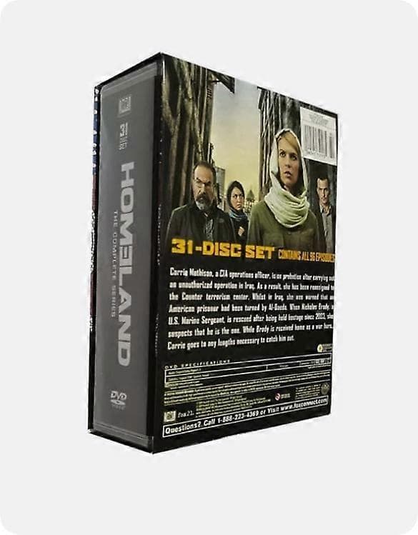 HOMELAND: Hela serien, Säsongerna 1-8 (DVD 31-disc Box-set) engelsk version