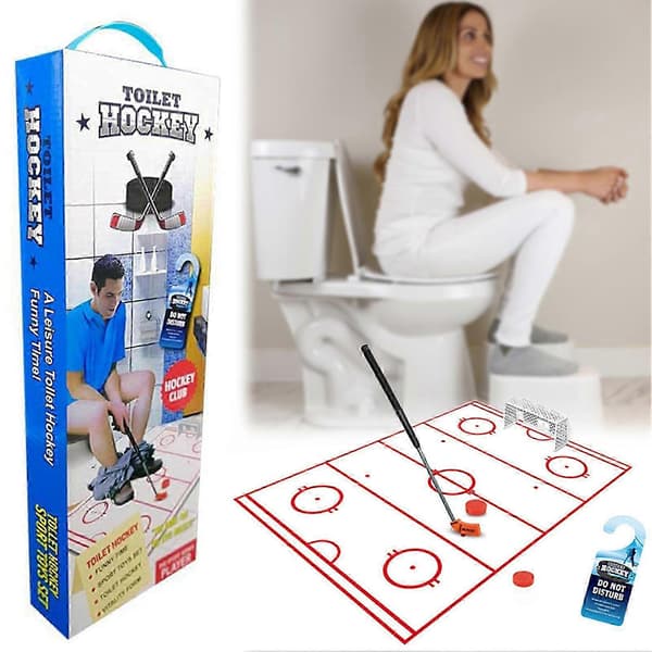 Infällbart minihockeyset för barn Kompakt inomhusbadrumsspel Rolig resa