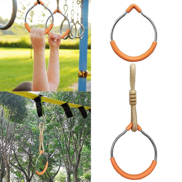 Styrketräning för barn Hängande gymnastikringar Inomhus Hemmaträning Pull Up-ringar With Rope