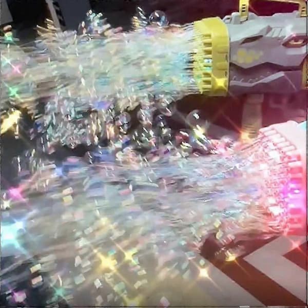 32/64-hulls elektrisk boblemaskin med LED-lys, ideell bursdagsgave til barn