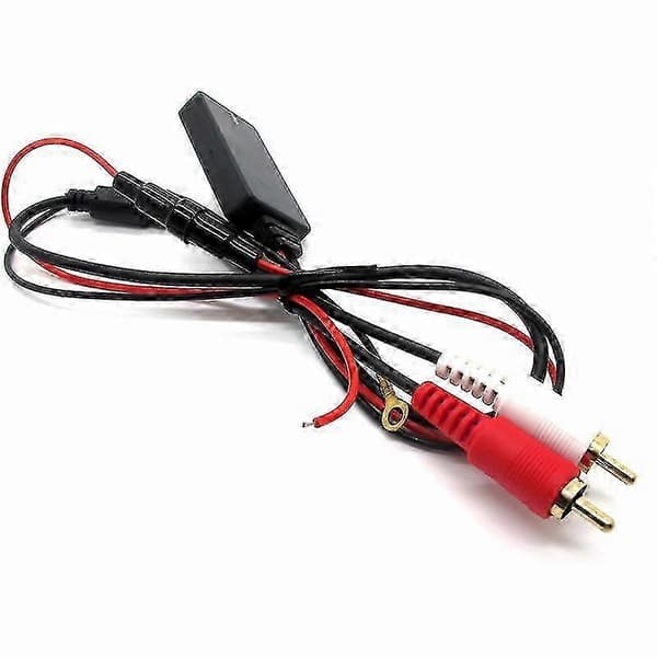 Universell Bluetooth-lydadapter med 2 RCA-kabler for trådløs bilradio black