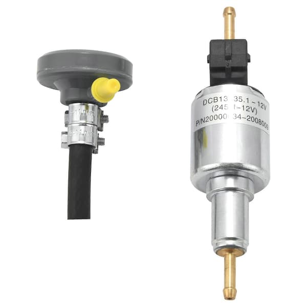 12V DP30 Varmervæskepumpe med demper 86115A 86115B Erstatning for Webasto Varmer Silver
