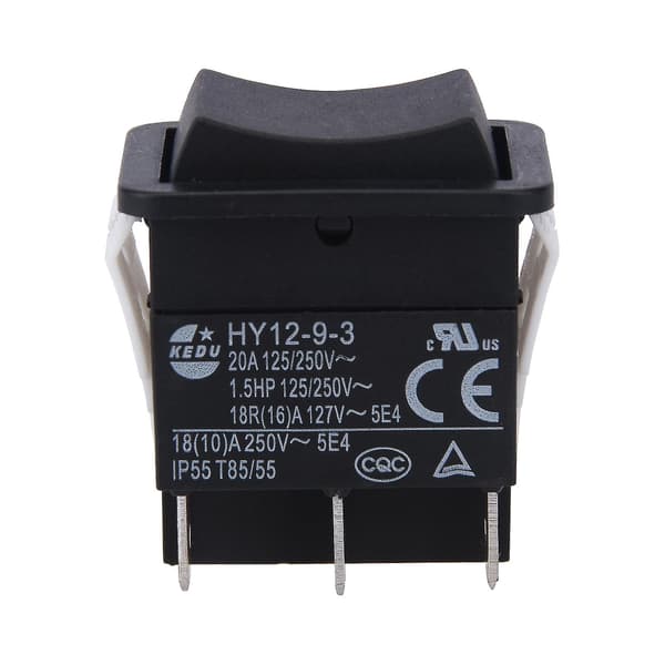 [14]HY12-9-3 Small Industrial On/Off Rocker Switch Push Button Boat Bow ABS Durable-hy