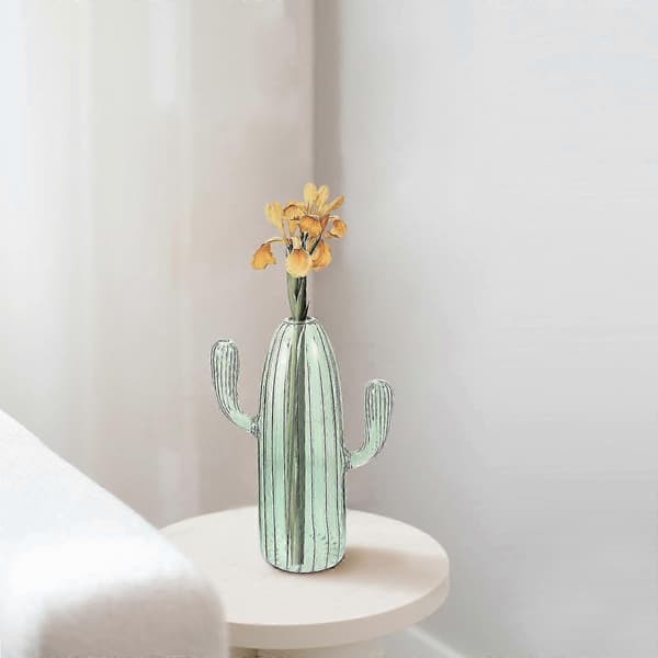 Kaktusvas för heminredning, enkel design, 1-pack