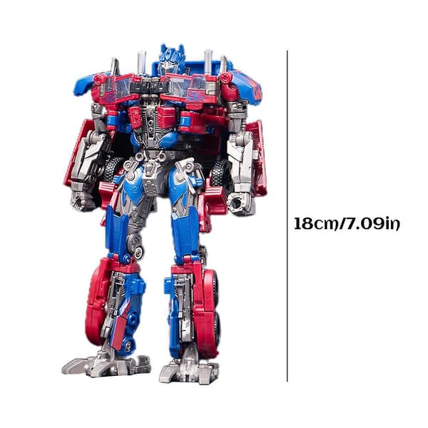 Deformerede Bil Robot Legetøj Bærbar Deformations Bilmodel Børnelegetøj Legering Deformations Legetøj Gave til Børn (Optimus Prime 6022A)