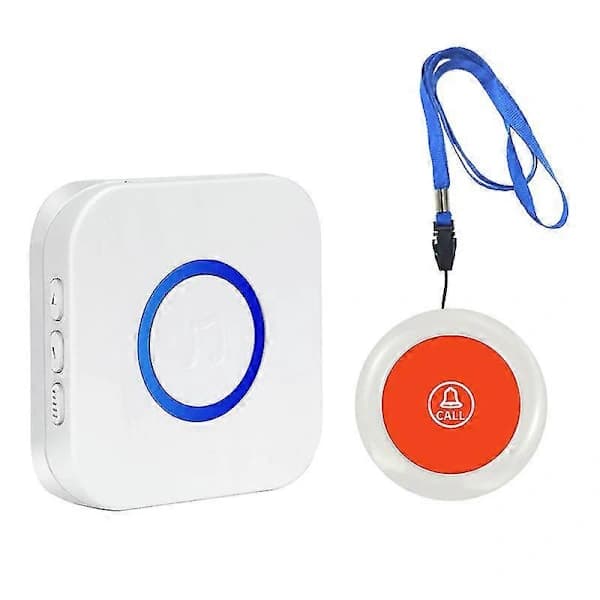 [14](Pow yeah!) Emergency Button for Elderly/Bracelet for Elderly/Alarm Button/Wireless Transmitter/Alarm for Elderly/Home Alarm Receiver 150 Meter Range