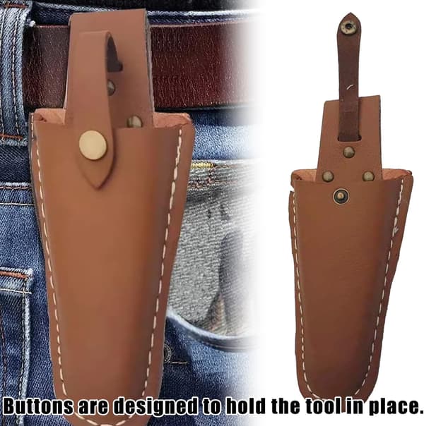 1 pc. pruning shear case, leather sheath, leather hand pruner sheath pouch for garden tools scissors