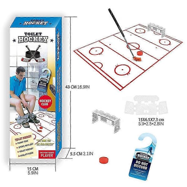 Infällbart minihockeyset för barn Kompakt inomhusbadrumsspel Rolig resa
