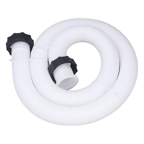 [14] Pool Pump Replacement Hose Compatible with Intex 1.5in Diameter Replacement Pool Hose Compatible with Above Ground Pool White 4.9ft