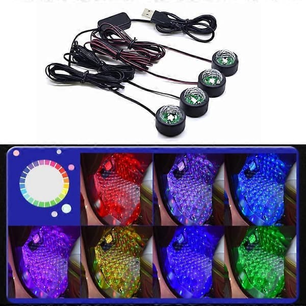 Universal bil LED atmosfærelys Nød fodlys Almindelig version Not Specified