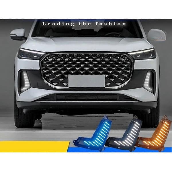 Bil LED kjørelys tåkelys foran for Chery Tiggo 8 Pro Max 2025 blinklys tilbehør Black