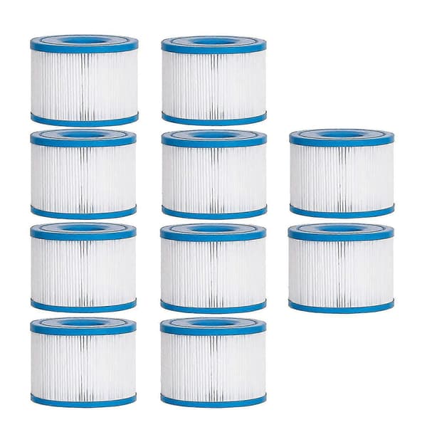 10 stk. S1 erstatningsfiltre til Saluspa spabad og poolspa White  Blue