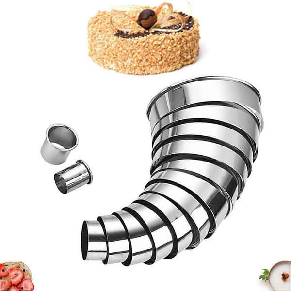14 stk. kageform i rustfrit stål, non-stick rund dessertform til hjemmekøkken DIY bageværktøj