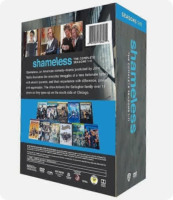 Shameless Hela Serien Säsongerna 1-11 (DVD, 34-Disc Box) engelsk version