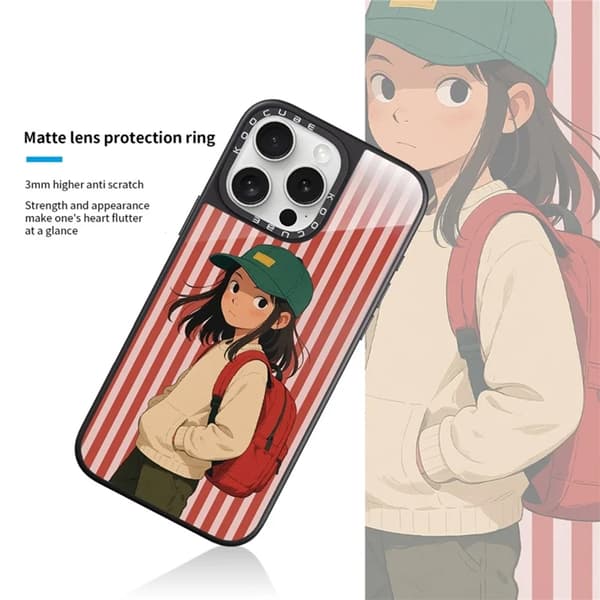 Mobildeksel til iPhone 15 Pro Max MagSafe Aluminium Silikon Röd 95
