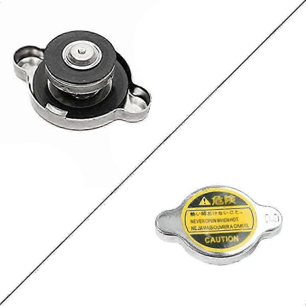 1,25 tommer 32 mm radiatorpåfyllingshals universell passform 0,9 bar trykkhette silver