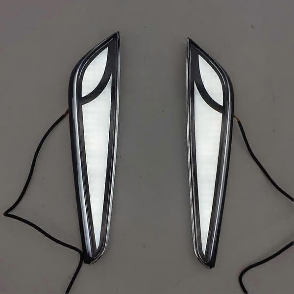 LED kjørelys for BYD Seagull 2023-2024 Dynamisk blinklys foran støtfanger tåkelys tilbehør Black & white